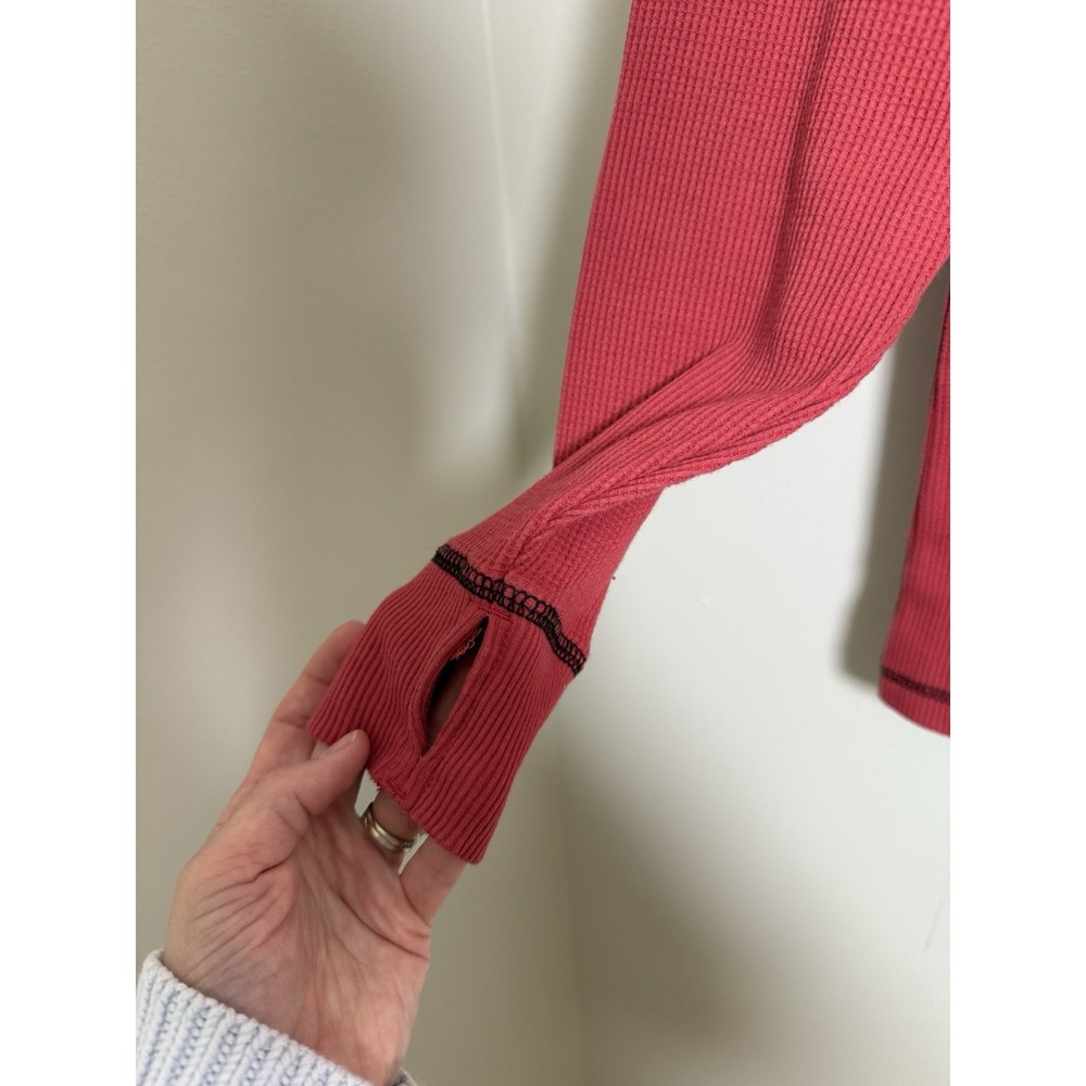 Two Harley Davidson Waffle‎ Knit Shirts Mens Sz XL Solid Red Biking Layering - Picture 4 of 11